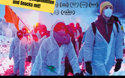 Nachbarschaftliches Outdoorkino: SYSTEM CHANGE – A Story of Growing Resistance