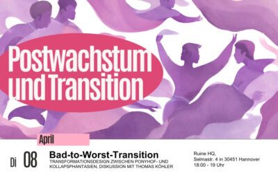Opening der Veranstaltungsreihe Postwachstum und Transition am 8. April 2025