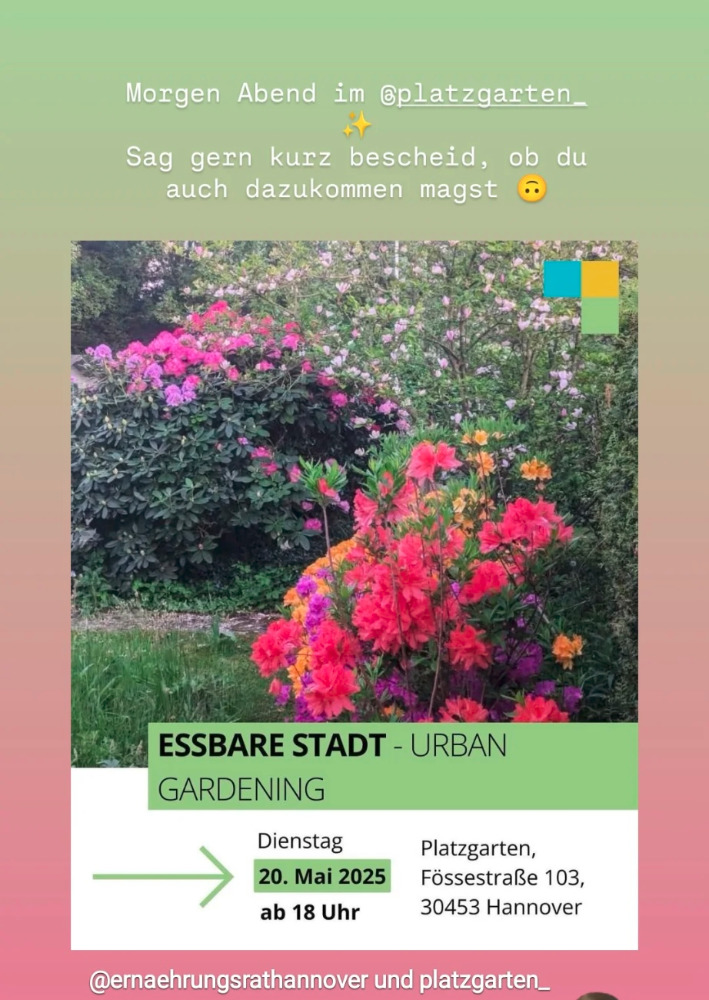 Einladung zum PLATZgarten